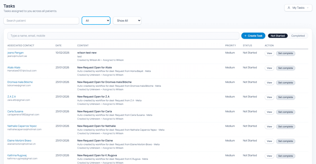 Aliice Dashboard